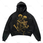 Punk Wind Ninja Printed Hoodies Pi-Mart