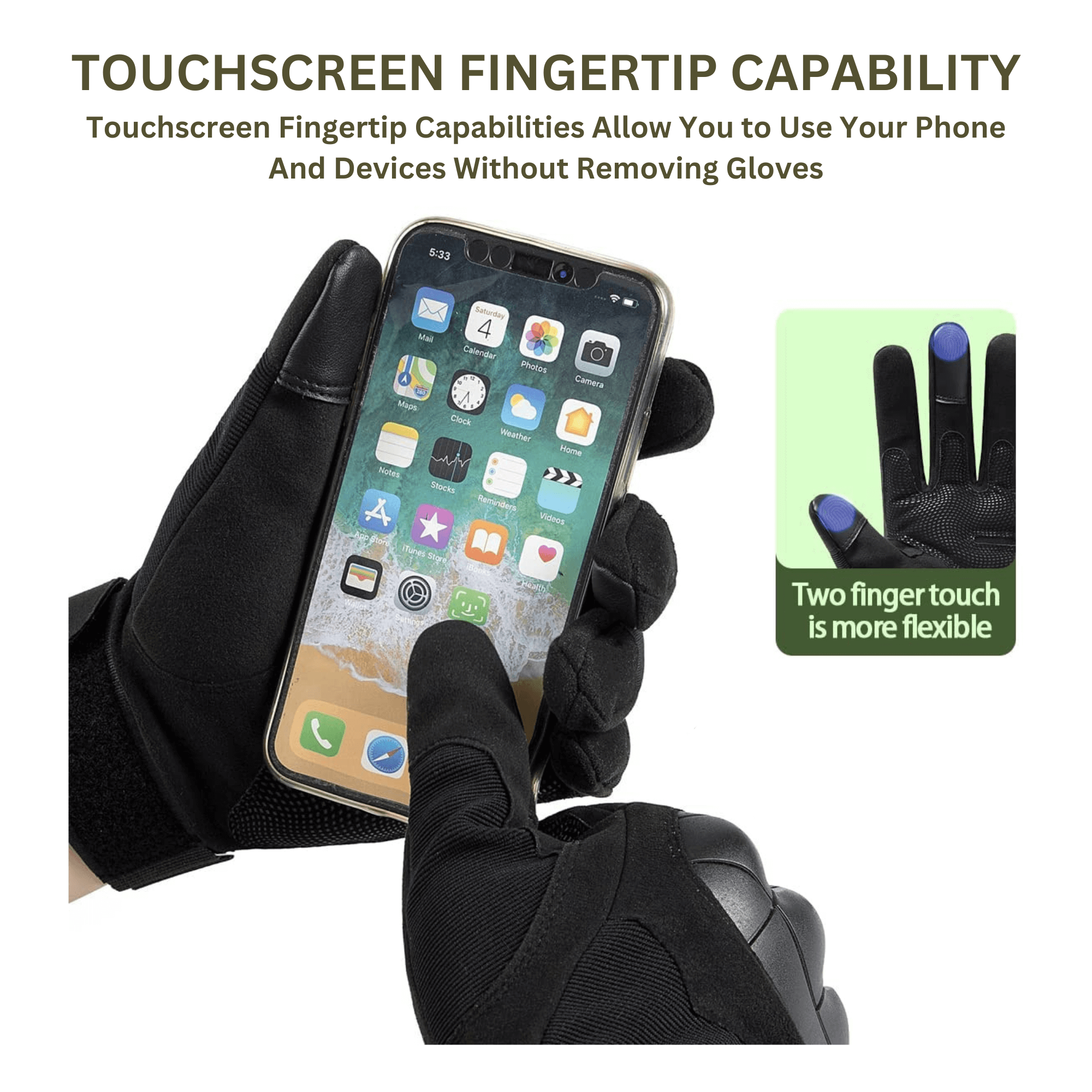 JupiterGear Tactical Military Airsoft Gloves