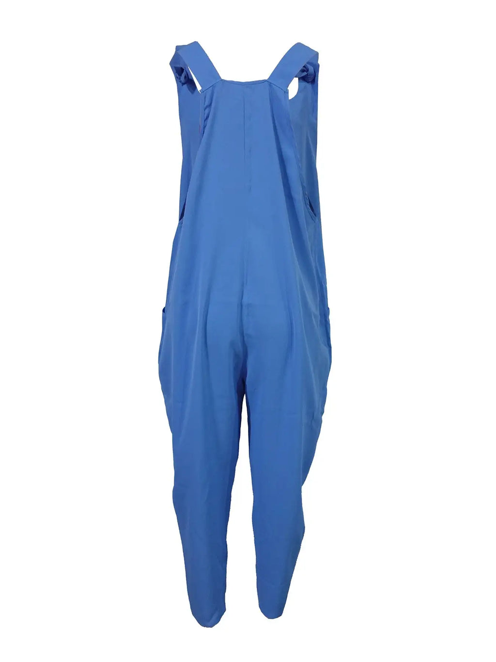 Ladies' Solid Color Button Pocket Design Fashionable Jumpsuit - SJB-DIAMOND ELITES