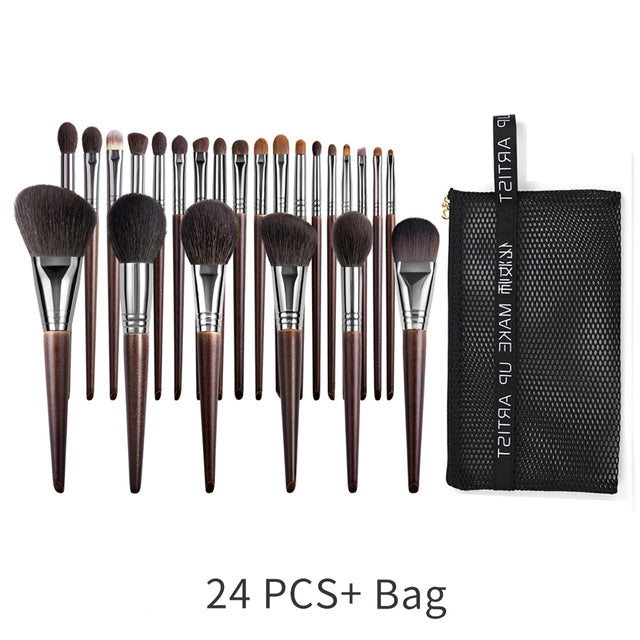 Natural Makeup Brushes Set Eyeshadow Make Up Brush Goat Pi-Mart