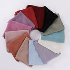 Effortless Grace Scarf Silver Crinkle Chiffon Hijab (MH153)