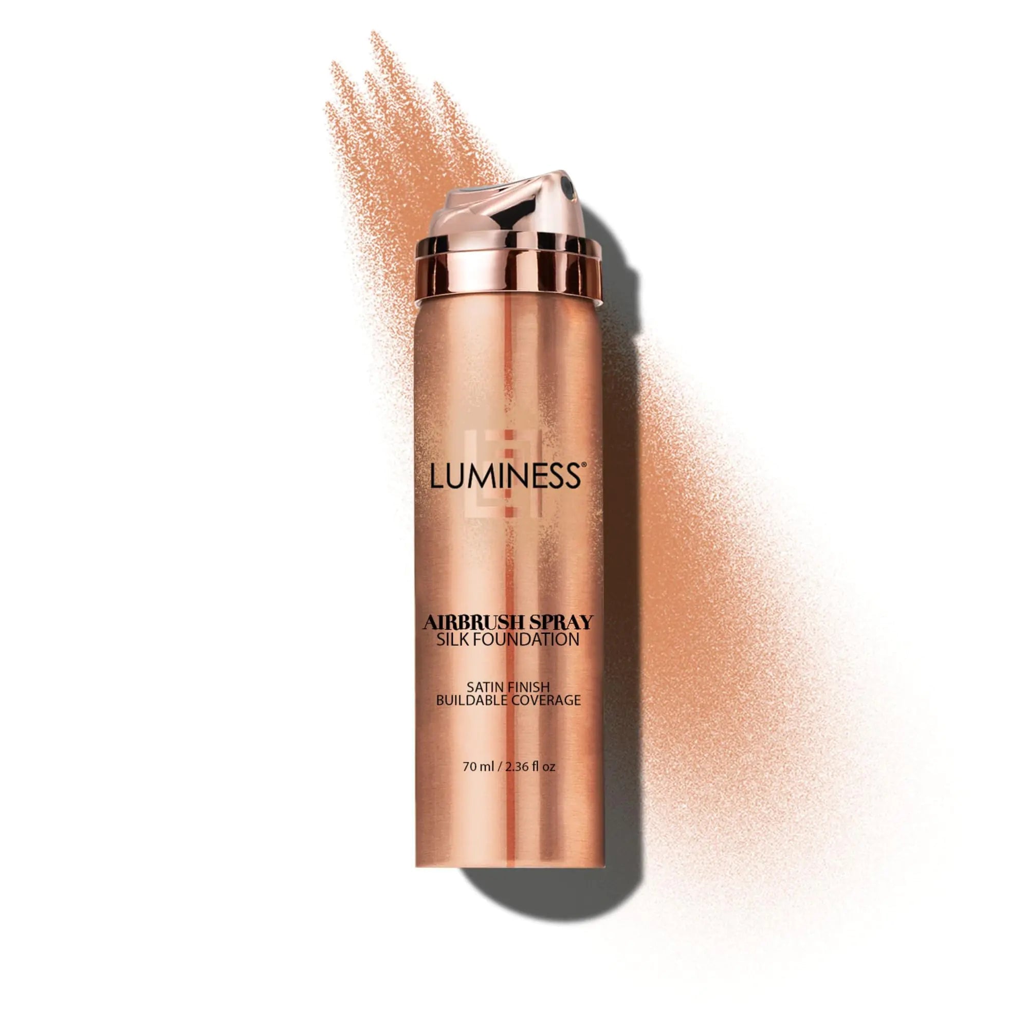 LUMINESS Silk Airbrush Spray Foundation - Full Coverage Foundation - Formula Hydrates & Moisturizes with Hyaluronic Acid Aloe Vera & Hydrolyzed Silk (Shade - Warm) Lootquake LLC