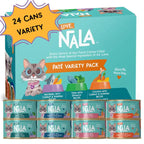LOVE NALA Wet Cat Food Pate Recipe - Grain Free Wet Cat Food in Broth Natural Cat Pate Wet Food Adult Cat Food Wet - Chicken & Fish Variety - 24 Pack Lootquake LLC