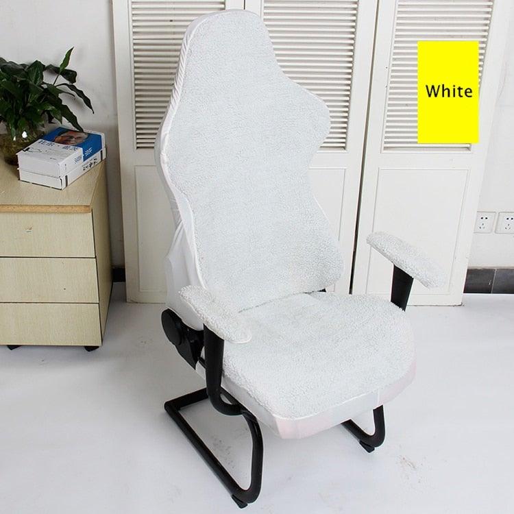 Elastic Chair Armrest Pads Chair Cover Warm Computer Chair Covers For Office Slipcover For Gaming Armchair  Washable Spandex Kitchen Chair Covers for Dining Room Christmas Decoration Holiday Party Stevvex