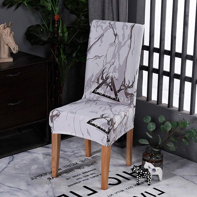 Elastic Chair Covers Spandex Dining Room Stretch Seat Cover Chair Protective Case for Restaurant Universal Removable Washable Soft Spandex High Back Large Chair Cover Slipcover for Dining Room Kitchen Hotel Table Banquet Stevvex
