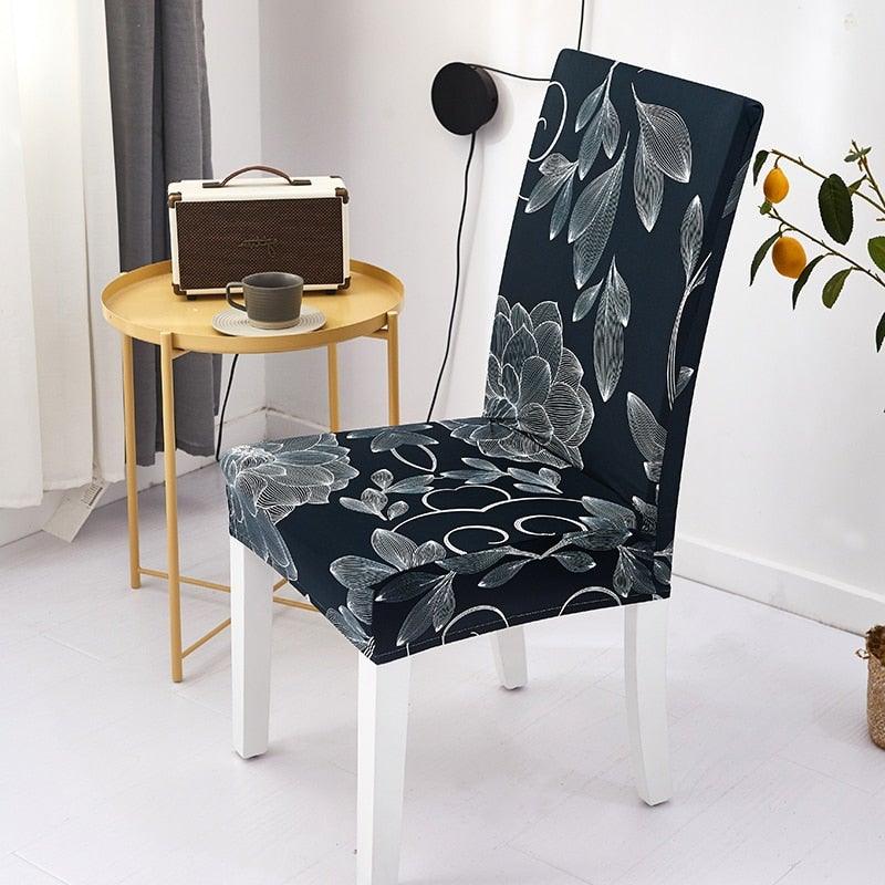 Elastic Chair Covers Spandex Dining Room Stretch Seat Cover Chair Protective Case for Restaurant Universal Removable Washable Soft Spandex High Back Large Chair Cover Slipcover for Dining Room Kitchen Hotel Table Banquet Stevvex