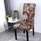 Elastic Chair Covers Spandex Dining Room Stretch Seat Cover Chair Protective Case for Restaurant Universal Removable Washable Soft Spandex High Back Large Chair Cover Slipcover for Dining Room Kitchen Hotel Table Banquet Stevvex