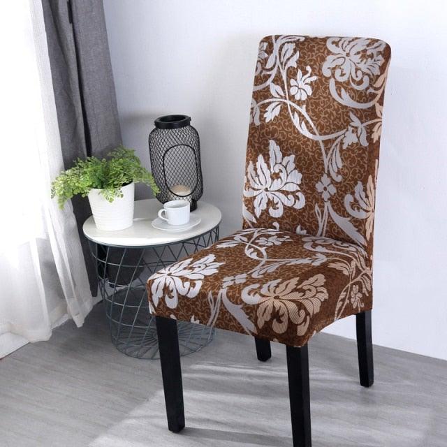 Elastic Chair Covers Spandex Dining Room Stretch Seat Cover Chair Protective Case for Restaurant Universal Removable Washable Soft Spandex High Back Large Chair Cover Slipcover for Dining Room Kitchen Hotel Table Banquet Stevvex