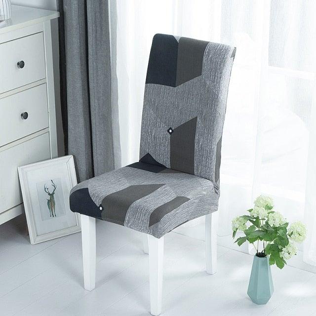 Elastic Chair Covers Spandex Dining Room Stretch Seat Cover Chair Protective Case for Restaurant Universal Removable Washable Soft Spandex High Back Large Chair Cover Slipcover for Dining Room Kitchen Hotel Table Banquet Stevvex