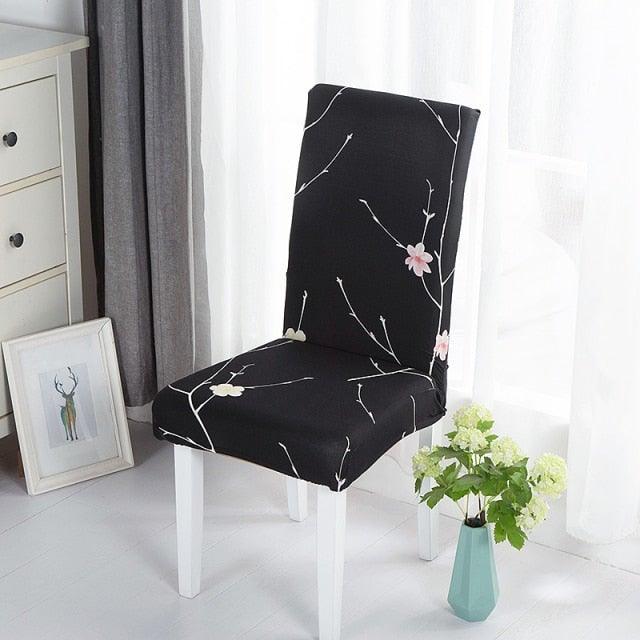 Elastic Chair Covers Spandex Dining Room Stretch Seat Cover Chair Protective Case for Restaurant Universal Removable Washable Soft Spandex High Back Large Chair Cover Slipcover for Dining Room Kitchen Hotel Table Banquet Stevvex