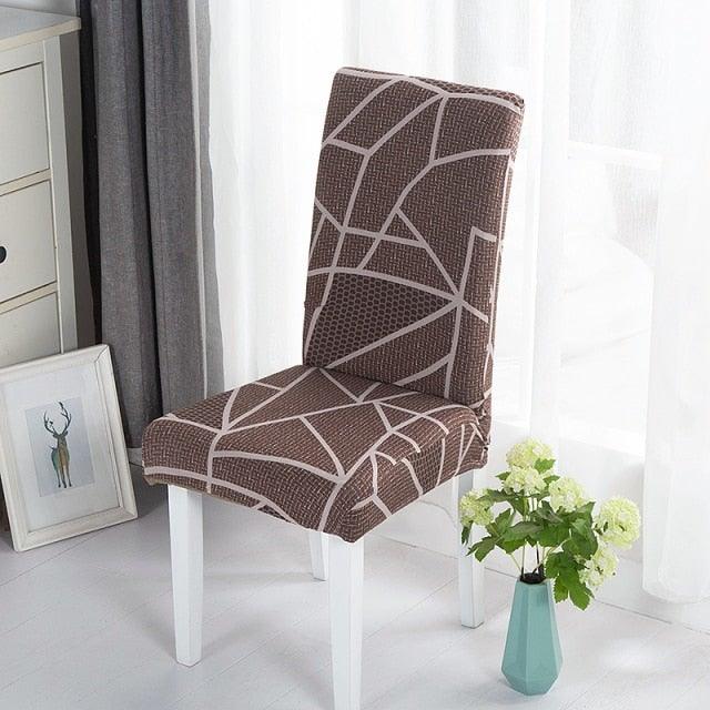 Elastic Chair Covers Spandex Dining Room Stretch Seat Cover Chair Protective Case for Restaurant Universal Removable Washable Soft Spandex High Back Large Chair Cover Slipcover for Dining Room Kitchen Hotel Table Banquet Stevvex