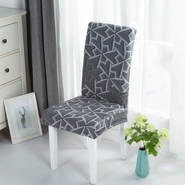 Elastic Chair Covers Spandex Dining Room Stretch Seat Cover Chair Protective Case for Restaurant Universal Removable Washable Soft Spandex High Back Large Chair Cover Slipcover for Dining Room Kitchen Hotel Table Banquet Stevvex