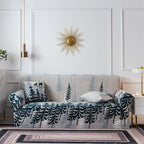 Elastic Plain Floral Printing  Sofa Cover Stretch for Living Room Couch Cover Chair Protector 1/2/3/4 Seater Printed Couch Cover for 3 Cushion Couch  Floral Pattern Sofa Cover with Separate Cushion Cover Pieces Stretch Sofa Slipcover Stevvex