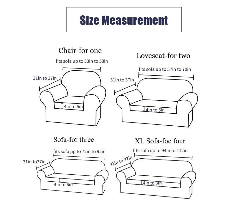 Elastic Plain Floral Printing  Sofa Cover Stretch for Living Room Couch Cover Chair Protector 1/2/3/4 Seater Printed Couch Cover for 3 Cushion Couch  Floral Pattern Sofa Cover with Separate Cushion Cover Pieces Stretch Sofa Slipcover Stevvex