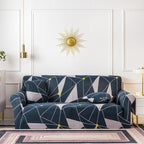 Elastic Plain Floral Printing  Sofa Cover Stretch for Living Room Couch Cover Chair Protector 1/2/3/4 Seater Printed Couch Cover for 3 Cushion Couch  Floral Pattern Sofa Cover with Separate Cushion Cover Pieces Stretch Sofa Slipcover Stevvex