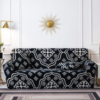 Elastic Plain Floral Printing  Sofa Cover Stretch for Living Room Couch Cover Chair Protector 1/2/3/4 Seater Printed Couch Cover for 3 Cushion Couch  Floral Pattern Sofa Cover with Separate Cushion Cover Pieces Stretch Sofa Slipcover Stevvex