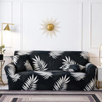 Elastic Plain Floral Printing  Sofa Cover Stretch for Living Room Couch Cover Chair Protector 1/2/3/4 Seater Printed Couch Cover for 3 Cushion Couch  Floral Pattern Sofa Cover with Separate Cushion Cover Pieces Stretch Sofa Slipcover Stevvex