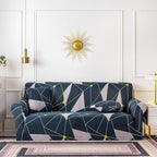 Elastic Plain Floral Printing  Sofa Cover Stretch for Living Room Couch Cover Chair Protector 1/2/3/4 Seater Printed Couch Cover for 3 Cushion Couch  Floral Pattern Sofa Cover with Separate Cushion Cover Pieces Stretch Sofa Slipcover Stevvex