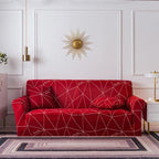 Elastic Plain Floral Printing  Sofa Cover Stretch for Living Room Couch Cover Chair Protector 1/2/3/4 Seater Printed Couch Cover for 3 Cushion Couch  Floral Pattern Sofa Cover with Separate Cushion Cover Pieces Stretch Sofa Slipcover Stevvex