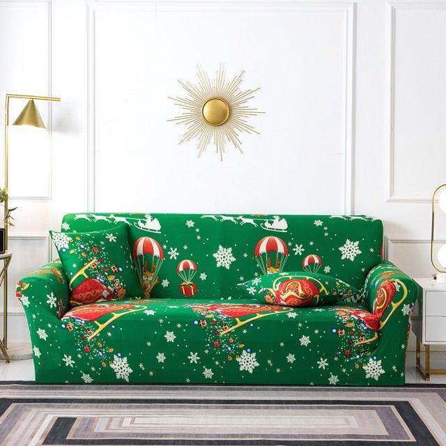 Elastic Plain Floral Printing  Sofa Cover Stretch for Living Room Couch Cover Chair Protector 1/2/3/4 Seater Printed Couch Cover for 3 Cushion Couch  Floral Pattern Sofa Cover with Separate Cushion Cover Pieces Stretch Sofa Slipcover Stevvex