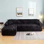 Elastic Sofa Covers for Living Room Stretch Slipcovers Sectional Couch Cover L Shape Corner Armchair Cover 1/2/3/4 Seater Slipcovers Elastic Stylish Printed Sectional Sofa Furniture Protector For Living Room Stevvex