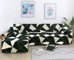 Elastic Sofa Covers for Living Room Stretch Slipcovers Sectional Couch Cover L Shape Corner Armchair Cover 1/2/3/4 Seater Slipcovers Elastic Stylish Printed Sectional Sofa Furniture Protector For Living Room Stevvex