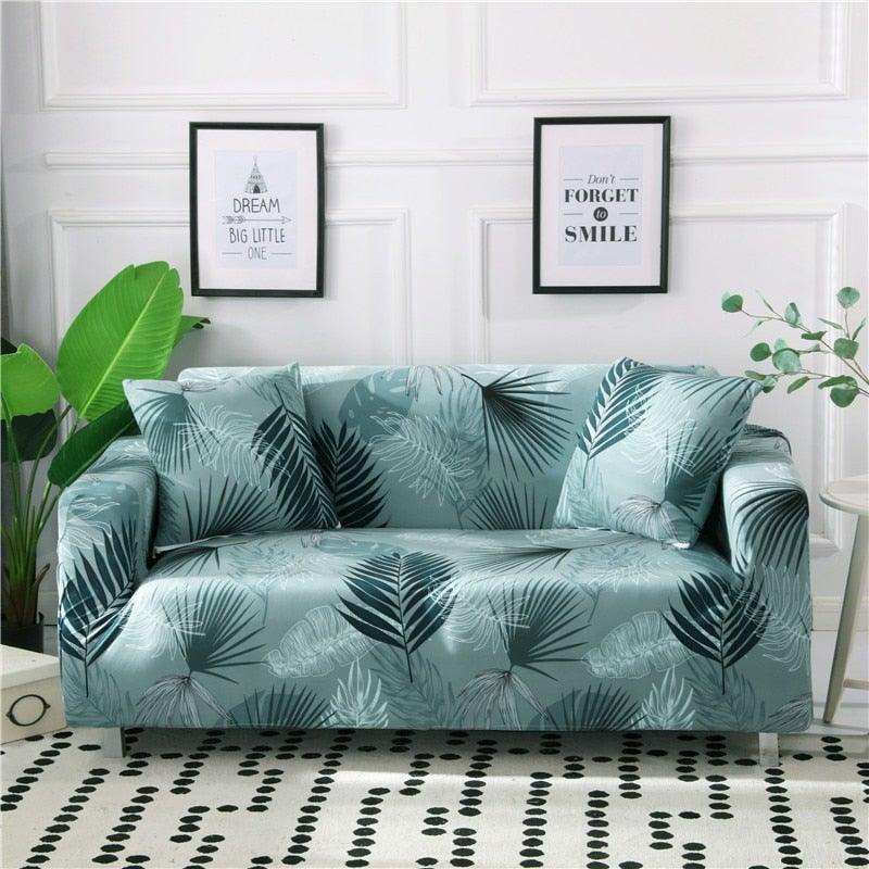Elastic Sofa Covers for Living Room Stretch Slipcovers Sectional Couch Cover L Shape Corner Armchair Cover 1/2/3/4 Seater Slipcovers Elastic Stylish Printed Sectional Sofa Furniture Protector For Living Room Stevvex
