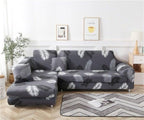 Elastic Sofa Covers for Living Room Stretch Slipcovers Sectional Couch Cover L Shape Corner Armchair Cover 1/2/3/4 Seater Slipcovers Elastic Stylish Printed Sectional Sofa Furniture Protector For Living Room Stevvex