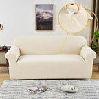 Elastic Waterproof Sofa Cover Plain Color Stretch Sofa Covers for Living Room Slipcover Couch Cover Furniture Protector Sofa Covers Non Slip Sofa Slipcovers with Elastic Hem Living Room Furniture Protector Stevvex