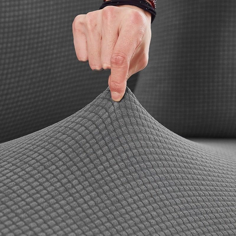 Elastic Waterproof Sofa Cover Plain Color Stretch Sofa Covers for Living Room Slipcover Couch Cover Furniture Protector Sofa Covers Non Slip Sofa Slipcovers with Elastic Hem Living Room Furniture Protector Stevvex