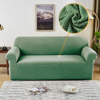 Elastic Waterproof Sofa Cover Plain Color Stretch Sofa Covers for Living Room Slipcover Couch Cover Furniture Protector Sofa Covers Non Slip Sofa Slipcovers with Elastic Hem Living Room Furniture Protector Stevvex