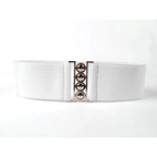 Elastic Wide Strap Plus Size Belts For Women Classic Party And Casual Dress Metal Snap Button Belts For Women Stevvex