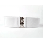 Elastic Wide Strap Plus Size Belts For Women Classic Party And Casual Dress Metal Snap Button Belts For Women Stevvex