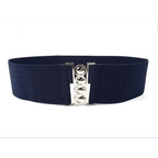Elastic Wide Strap Plus Size Belts For Women Classic Party And Casual Dress Metal Snap Button Belts For Women Stevvex