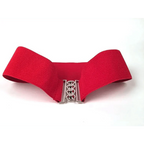 Elastic Wide Strap Plus Size Belts For Women Classic Party And Casual Dress Metal Snap Button Belts For Women Stevvex