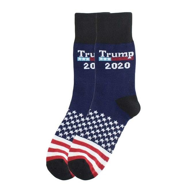 Election Spoof Funny President Donald Trump Socks With 3D Fake Hair Funny Crew Socks Unisex Compression Socks Streetwear Hip Hop Style Socks For Men And Women Stevvex