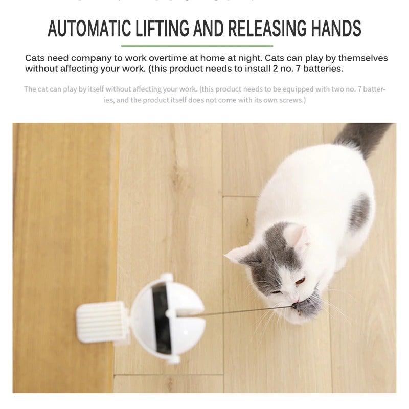 Electric Automatic Lifting Motion Cat Toy Puzzle Smart Pet Cat Teaser Ball Pet Supply Lifting Toys Toys Lifting Flutter Cat Exercise Toys Stevvex