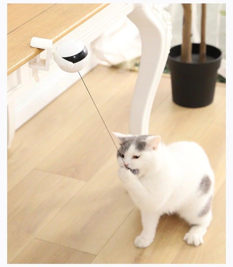 Electric Automatic Lifting Motion Cat Toy Puzzle Smart Pet Cat Teaser Ball Pet Supply Lifting Toys Toys Lifting Flutter Cat Exercise Toys Stevvex