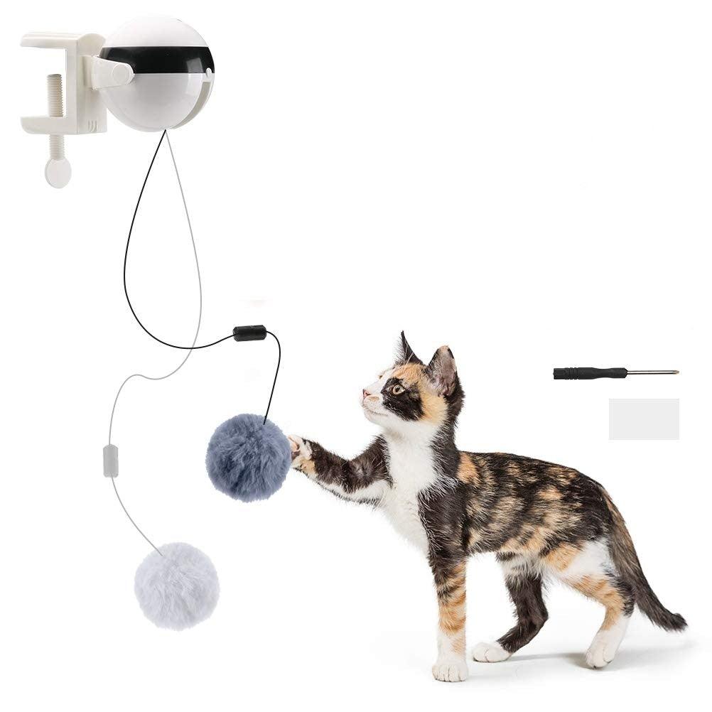 Electric Automatic Lifting Motion Cat Toy Puzzle Smart Pet Cat Teaser Ball Pet Supply Lifting Toys Toys Lifting Flutter Cat Exercise Toys Stevvex