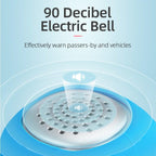 Electric Cycling Bell 90 dB Horn Rainproof  Bicycle Handlebar Silica Gel Shell Ring Bike Bell Bicycle Accessories Electric Cycling Bells Water-Resistant Cycling Bells Horn Loud Bicycle Horns Bicycle Accessories Stevvex