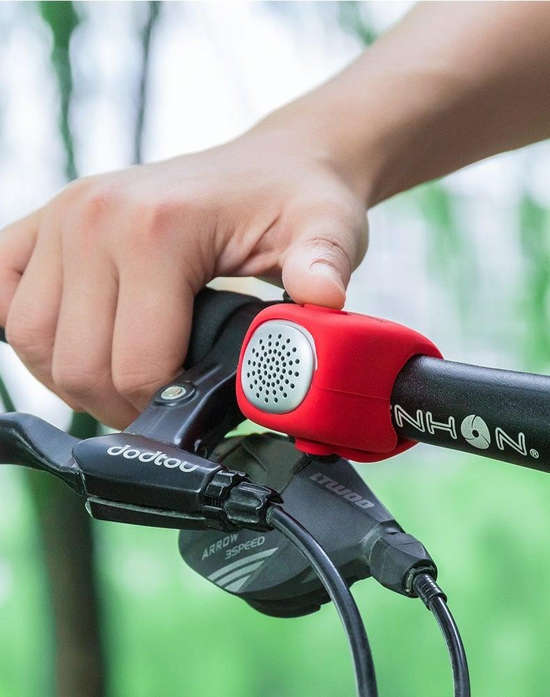 Electric Cycling Bell 90 dB Horn Rainproof  Bicycle Handlebar Silica Gel Shell Ring Bike Bell Bicycle Accessories Electric Cycling Bells Water-Resistant Cycling Bells Horn Loud Bicycle Horns Bicycle Accessories Stevvex