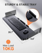 Electric Standing Desk with Adjustable Height Keyboard Tray Lootquake LLC