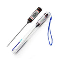 Electronic Digital Kitchen Food Thermometer Stainless Steel Digital Water Thermometer for Liquid Candle Instant Read Waterproof Thermometer For Food Meat Milk Long Probe Water Oil Liquid Bakery Food Temperature Measuring Device Stevvex