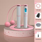 Electronic Jump Ropes Smart Digital Wireless Skipping Rope Fitness Body Building Training Rope With Counter Calorie Dual-Use Fitness Exercise Speed Skipping Rope Wireless Ball Rope Suitable For Indoor And Outdoor Sports Adult Men