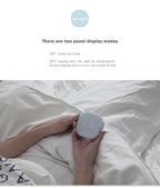 Electronic Square Silent Bedside Alarm Clock Intelligent Temperature Sensing Magnetic Attraction Desk Clock Mini Battery Operated Alarm Clock  Home Decor Stevvex