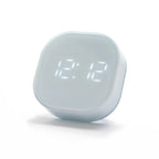 Electronic Square Silent Bedside Alarm Clock Intelligent Temperature Sensing Magnetic Attraction Desk Clock Mini Battery Operated Alarm Clock  Home Decor Stevvex
