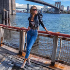 Elegance Autumn And Winter New Solid Color Jacket For Women's PU Leather Warmth Fashion Long-Sleeved Jacket For Women Stevvex