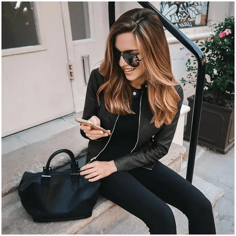 Elegance Autumn And Winter New Solid Color Jacket For Women's PU Leather Warmth Fashion Long-Sleeved Jacket For Women Stevvex