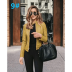 Elegance Autumn And Winter New Solid Color Jacket For Women's PU Leather Warmth Fashion Long-Sleeved Jacket For Women Stevvex