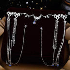 Elegance‌ Crystal Teardrop Hair Jewelry Forehead Accent (MAC335)